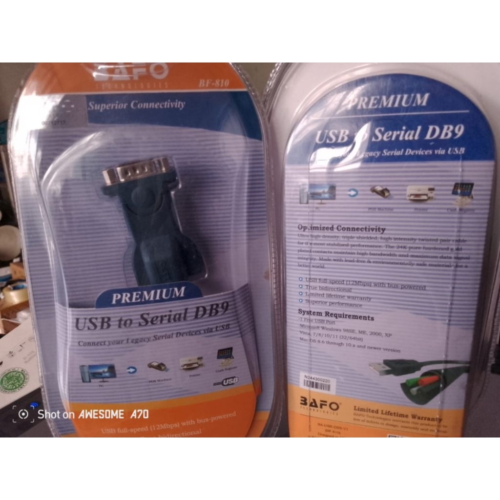 Jual USB to Serial RS232 DB9 BAFO BF810 BF-810 | Shopee Indonesia