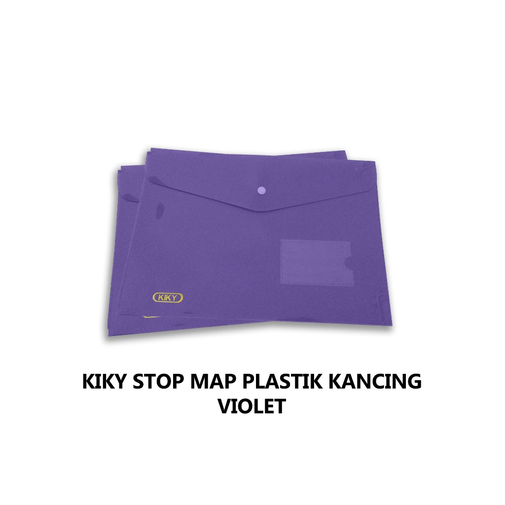Jual KIKY Stopmap / Map Plastik Kancing Isi 12 Lembar - 1 Pcs ...