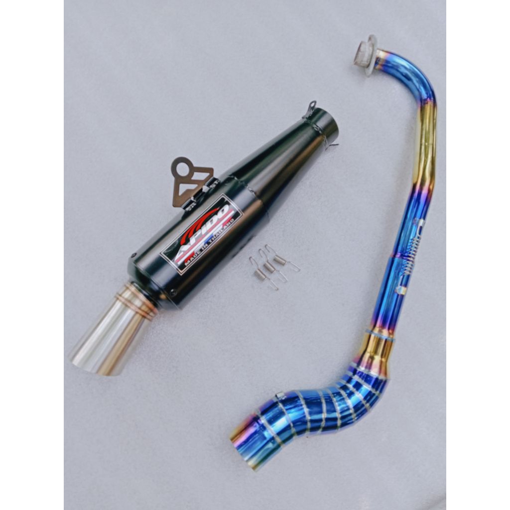 Jual Apindo Pipe canister conical open specs exhaust pipe for Wave 125 ...