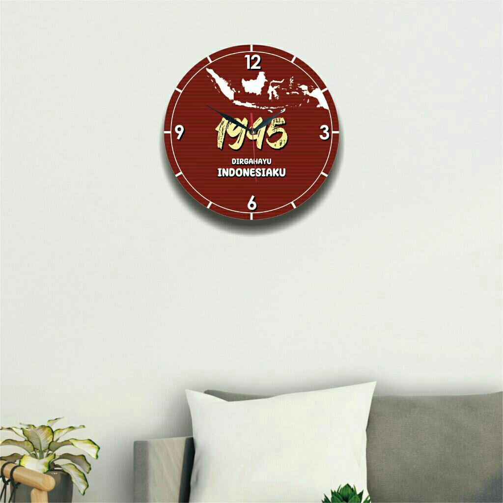 Jual JAM DINDING JAM MEJA DIRGAHAYU INDONESIA / BENDERA INDONESIA ...