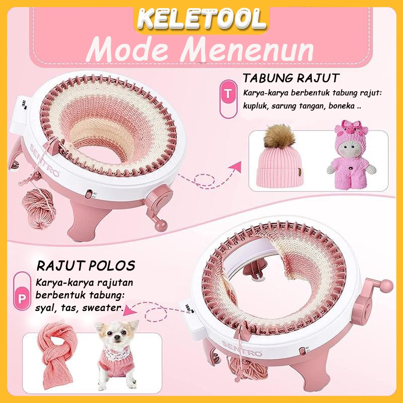 Jual Alat Merajut Rajut Otomatis 48 Jarum Otomatis Knitting Machine ...