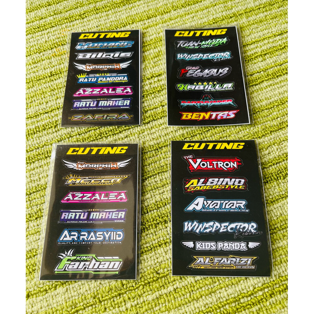 Jual Stiker Cuting Julukan Miniatur Bus RKC | Shopee Indonesia