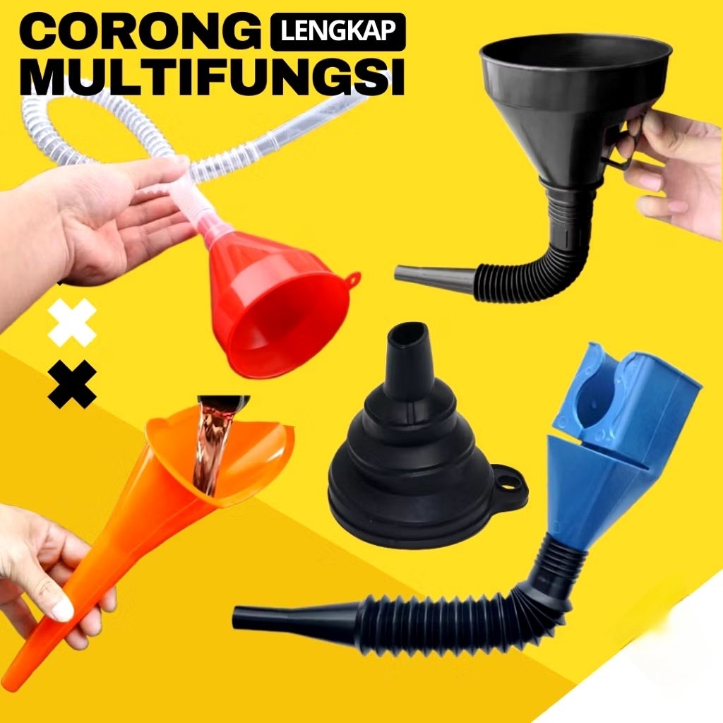 Jual Corong Model Panjang Untuk Minyak Bensin Mobil Motor Ganti Oli Air ...