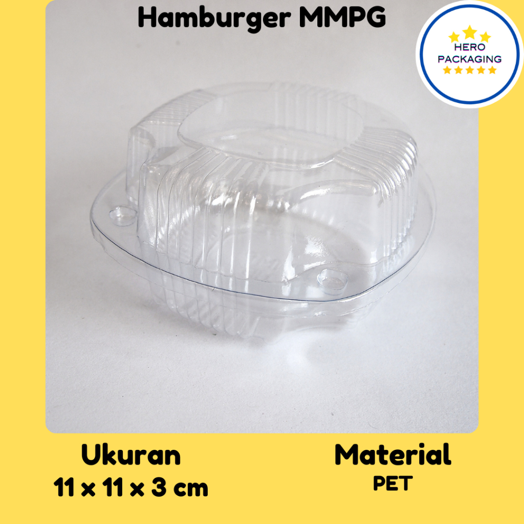 Jual Mika Burger Hamburger MMPG (ISI 50 PCS) Mika PET Burger Roti ...