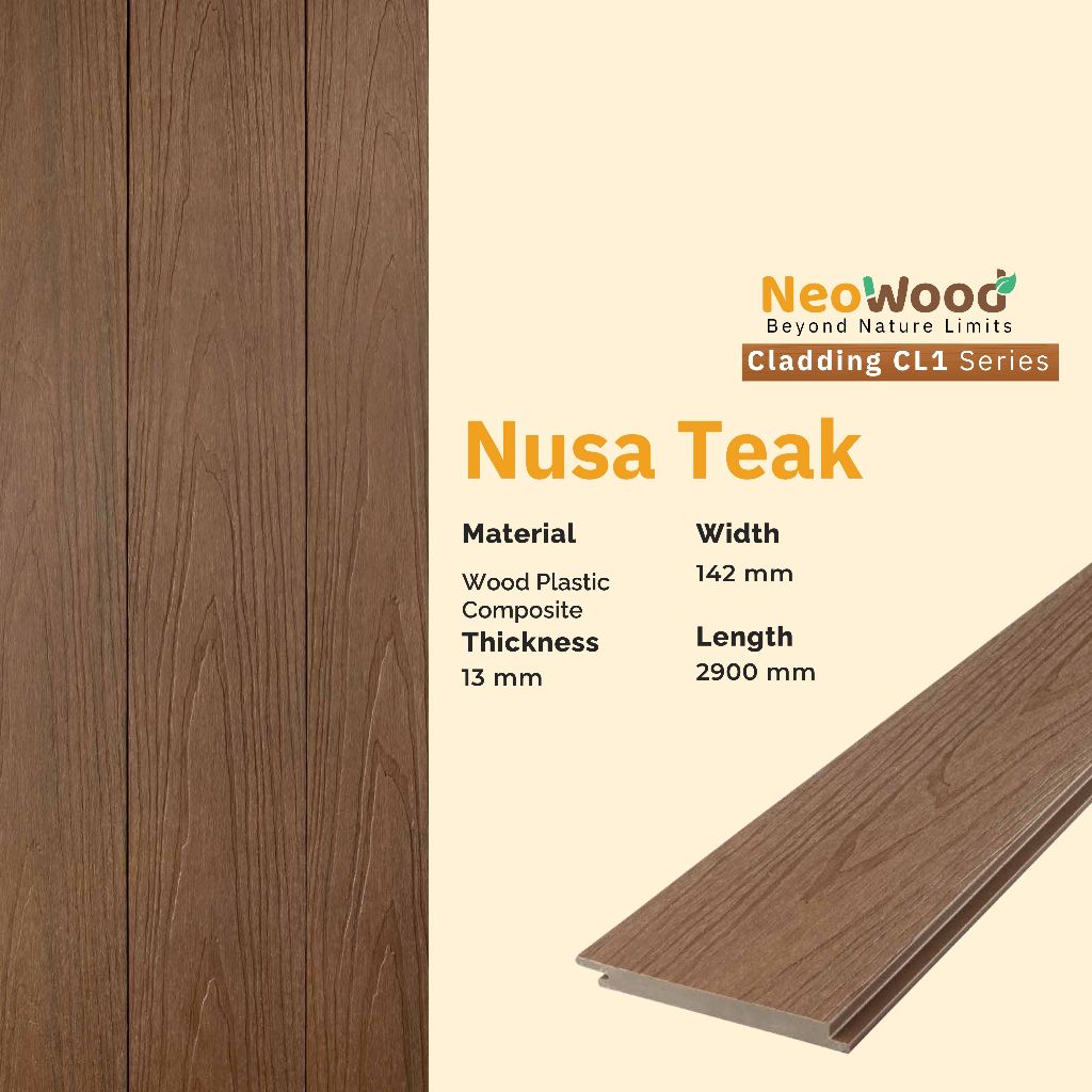 Jual Neowood Woodplank Cladding Series - Pelapis Dinding Tahan Air & UV ...