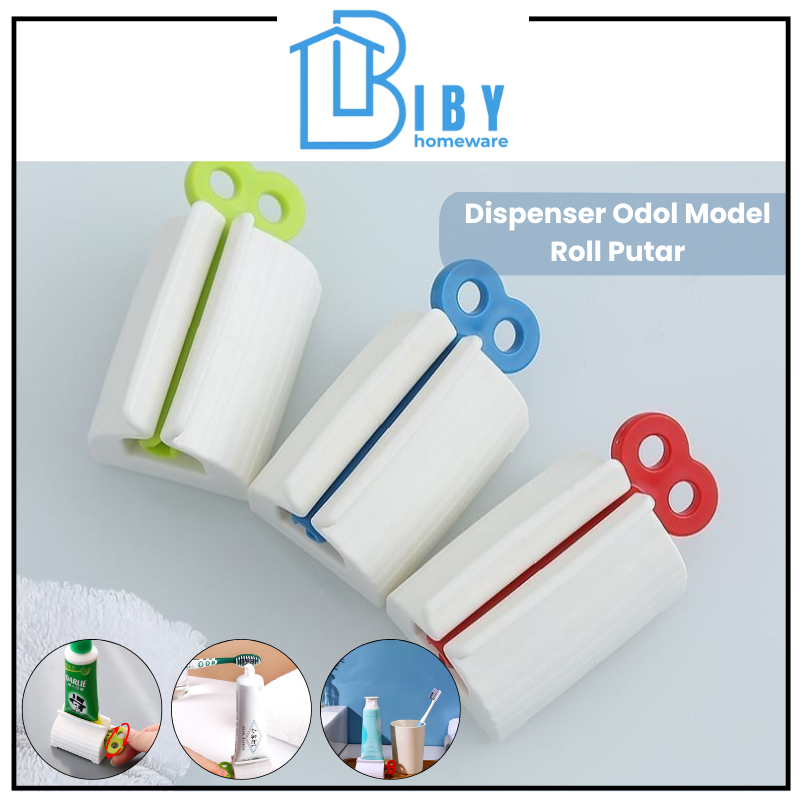Jual BIBY Dispenser Odol Model Roll Putar / Alat Penjepit Penggulung ...