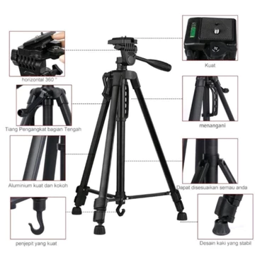 Tripod Profesional Handphone Kamera Live Streaming Tripod Carry Bag