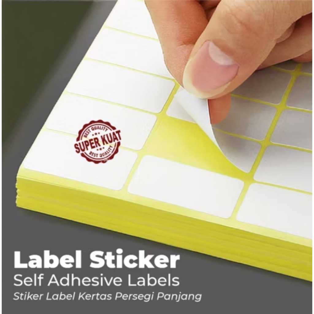 Jual Sticker Label 103 / Label Nama / Stiker Undangan / Self Adhesive ...
