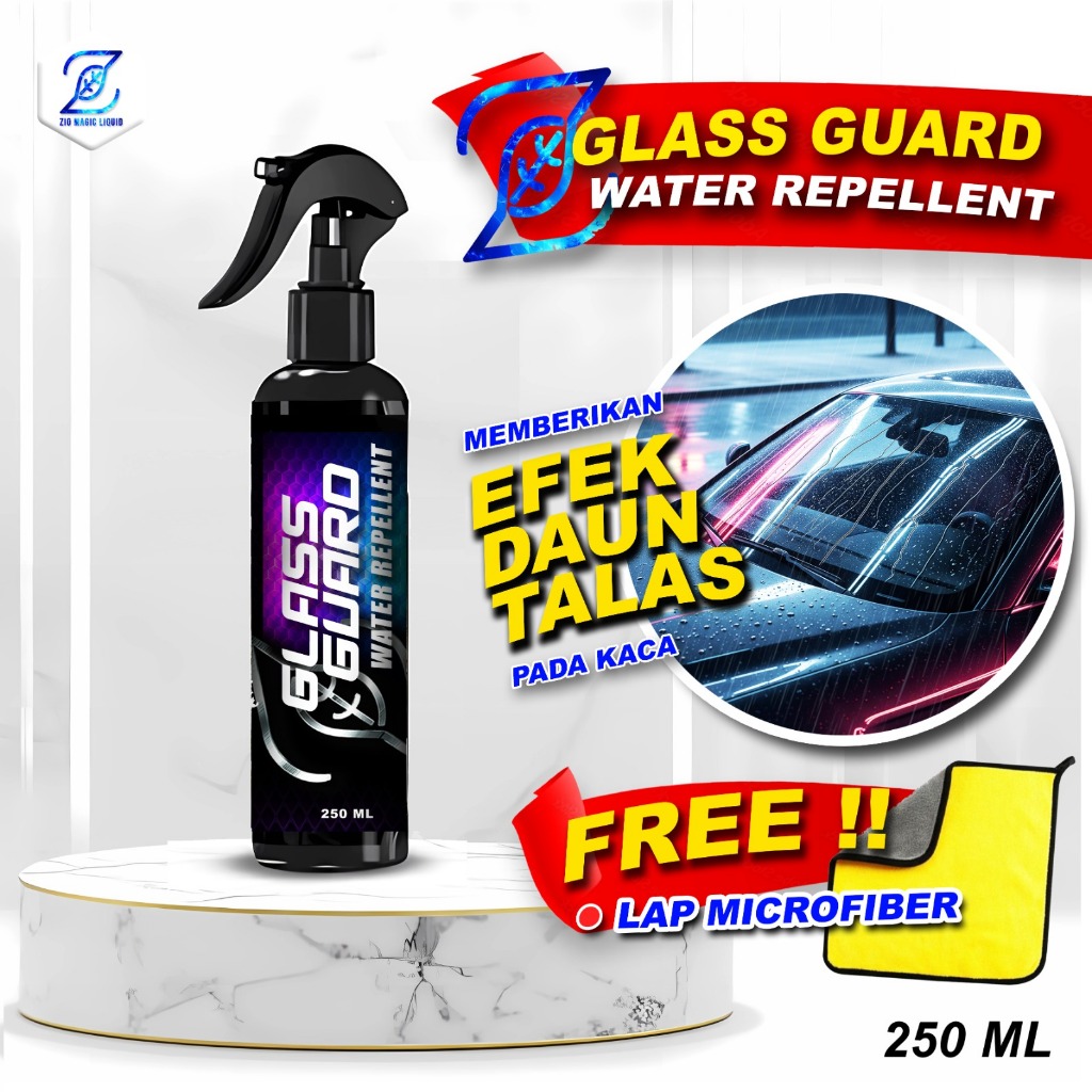 Jual Zio Glass Guard Water Repellent 250 ML | Pelapis Kaca Anti Air ...