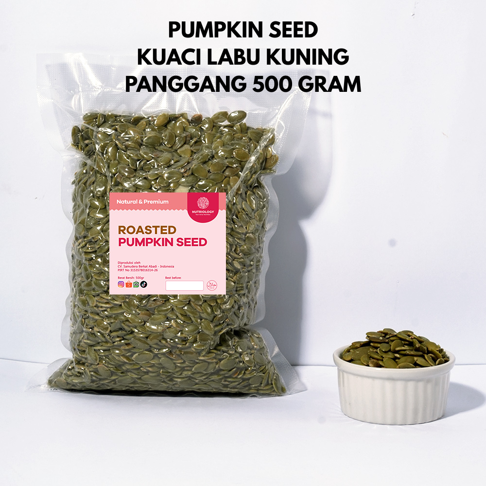 Jual Pumpkin Seed panggang 500 gr Kuaci Biji Labu roasted Natural ...
