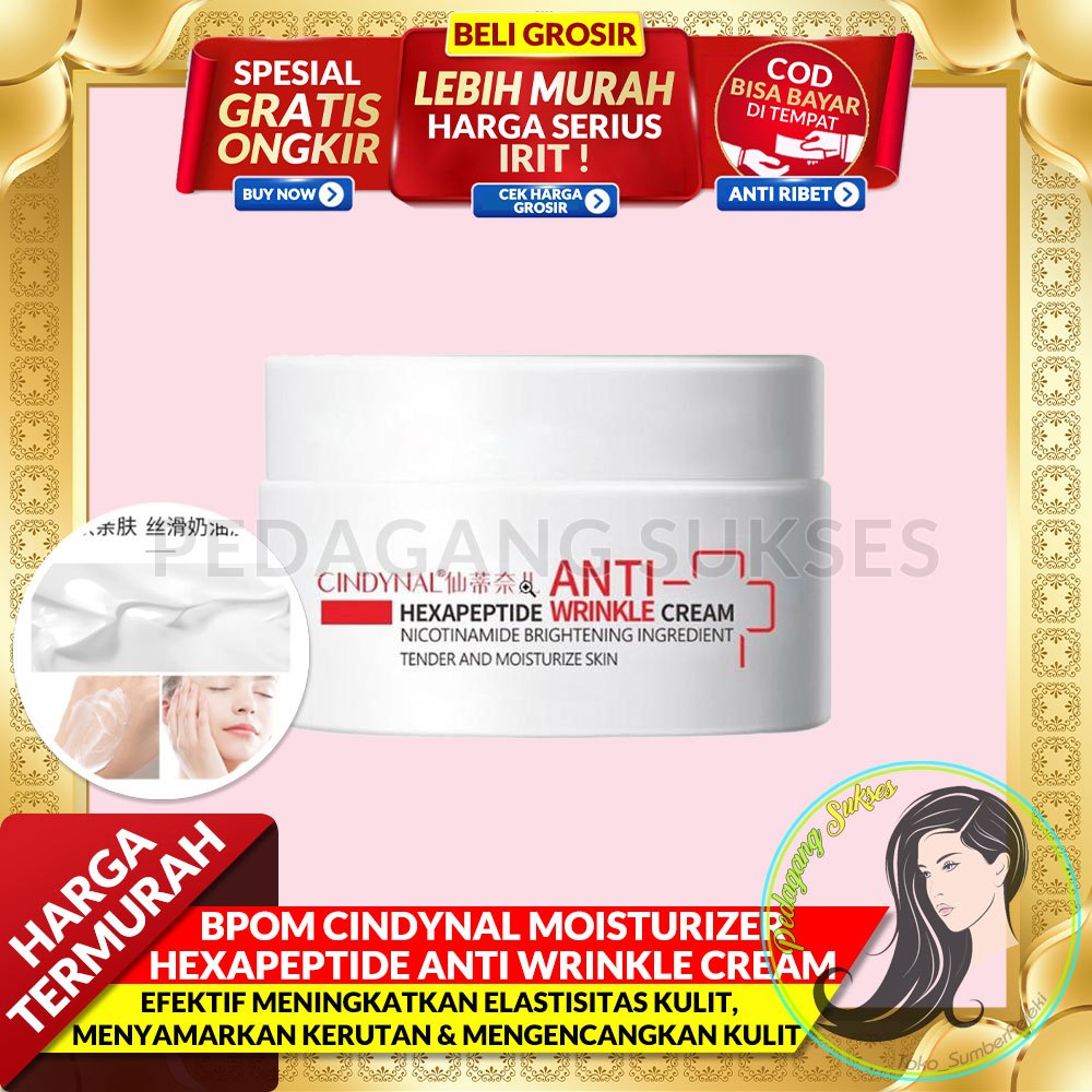 Jual [PEDAGANG MURAH] BPOM Cindynal Moisturizer Hexapeptide Anti