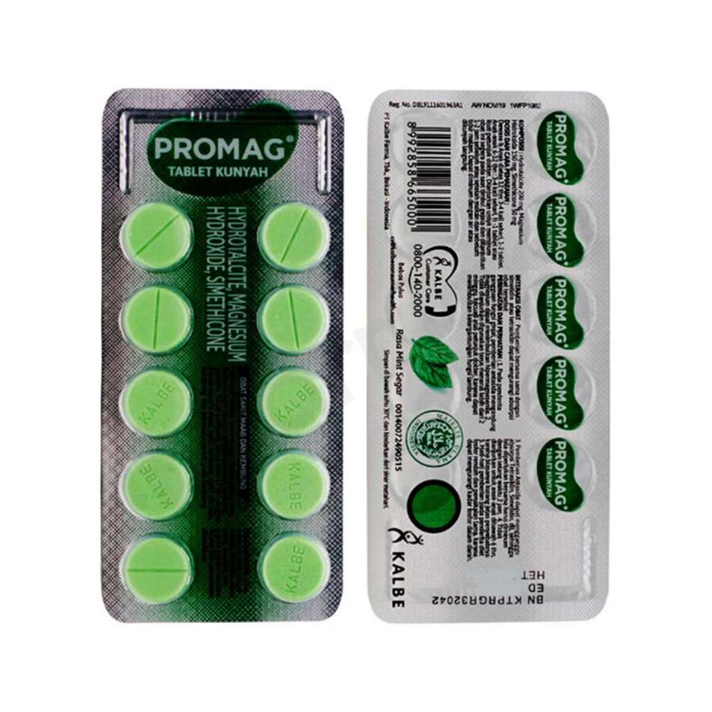 Jual Promag Tablet 1 Blister 10 Tablet Obat Pereda Nyeri Lambung ...