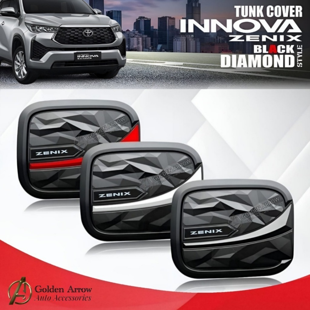 Jual Tank Cover Innova Zenix 2023 Up Tutup Tangki Bensin Premium Black ...