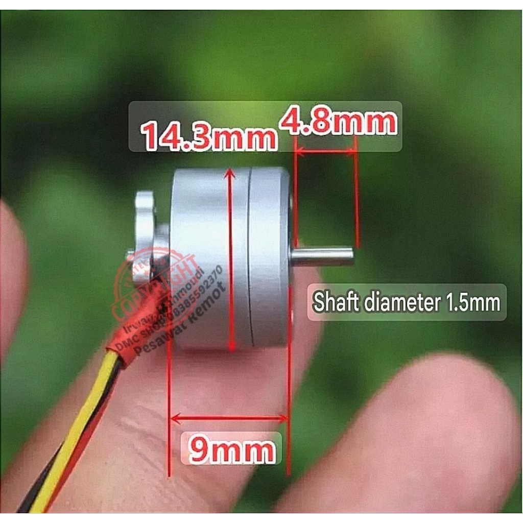 Jual Mini Micro Brushless Motor Outrunner 1104 4300KV | Shopee Indonesia