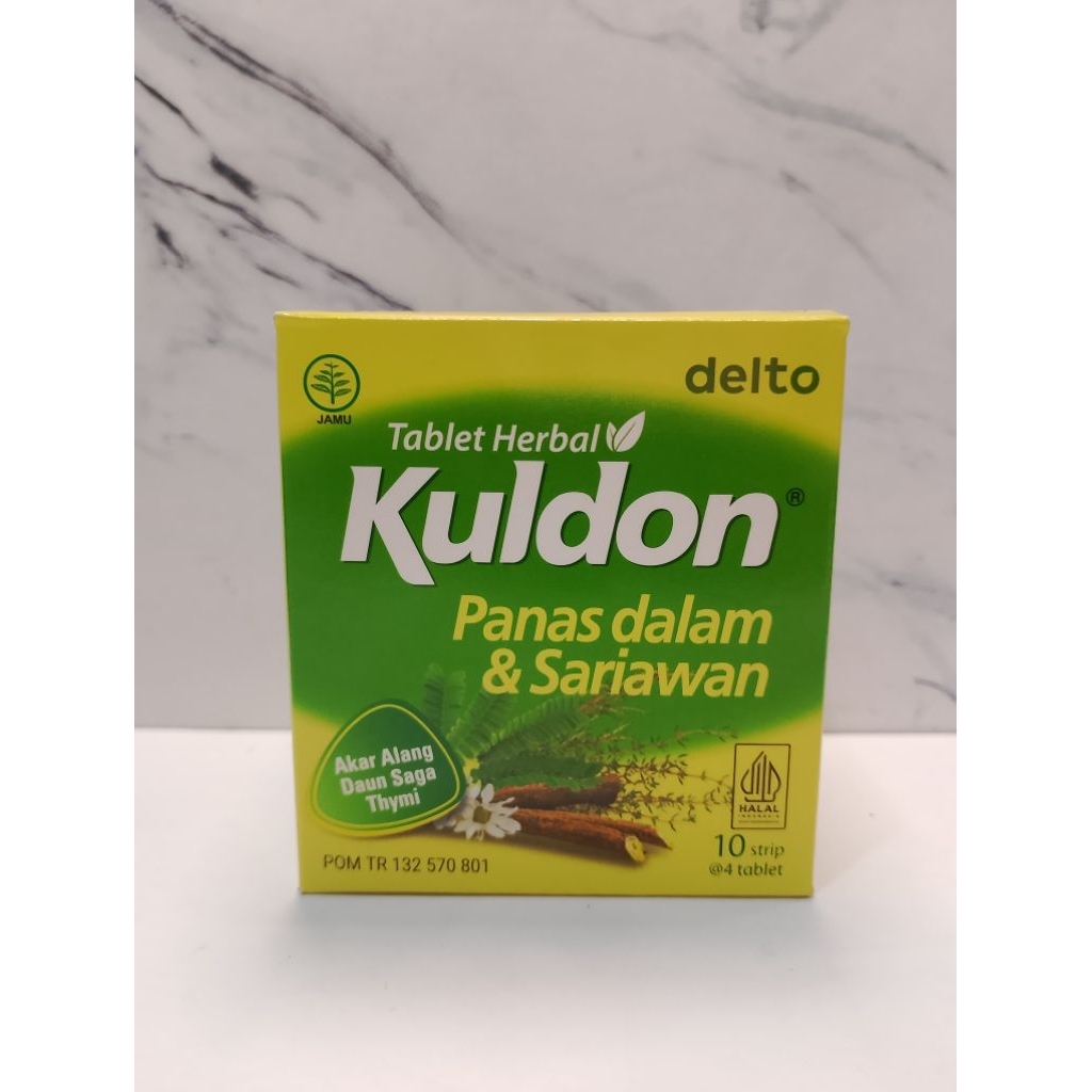 Jual Kuldon Tablet Panas Dalam & Sariawan / 1 strip @4 tablet | Shopee ...