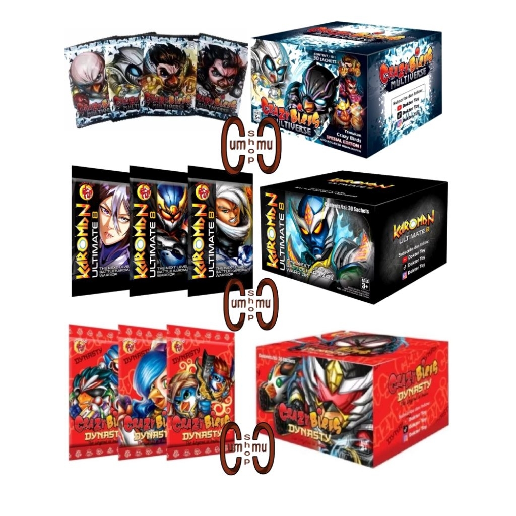 Jual Crazy Birds Dynasty Multiverse dan New Karoman Ultimate 8 Imortal ...