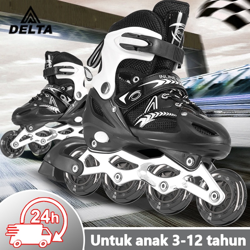Jual Sepatu Roda Anak 3 Mode Bisa Diubah, Roda PU LED Nyala, Ukuran ...