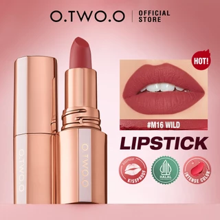 O.TWO.O Matte Lipstick Misty Kiss Lock Color Silky 24H Long Lasting Lip Makeup