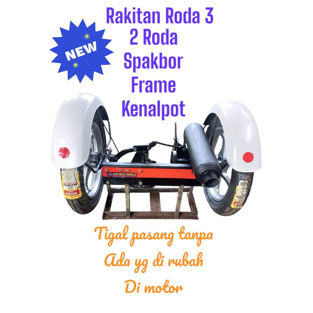 Jual Rangka Modifikasi Motor Roda 3 beat, beat street, Scoopy old.Mio ...
