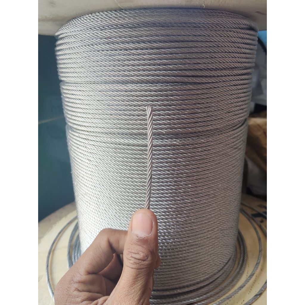 Jual Kawat Seling Baja Galvanis Ukuran 3MM atau Seling Galvanis Wire ...