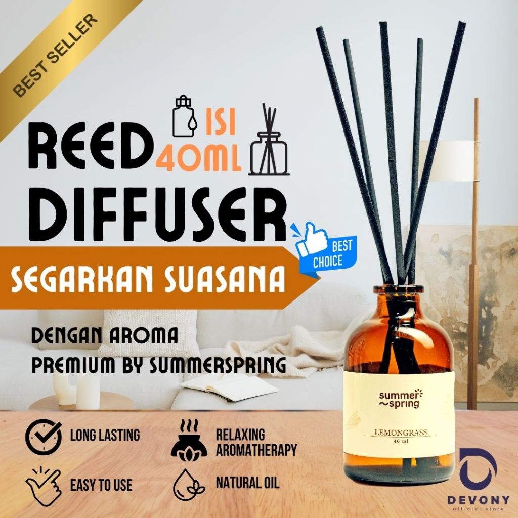 Jual Reed Diffuser Aromaterapi 40ml - Elegan, Awet, Estetik - Cocok ...