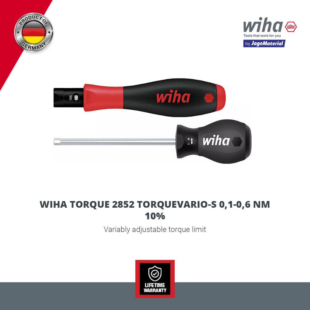 Jual Wiha Screwdriver Torque 2852 TorqueVario®-S 0,1-0,6 NM ±10% ...