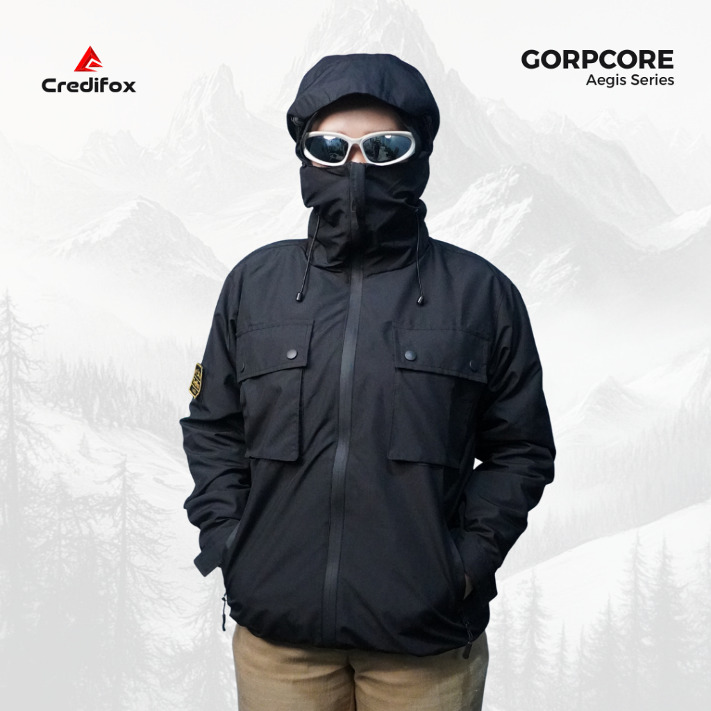 Jual CREDIFOX Jaket Gorpcore Aegis Series Bahan Taslan JN Premium ...