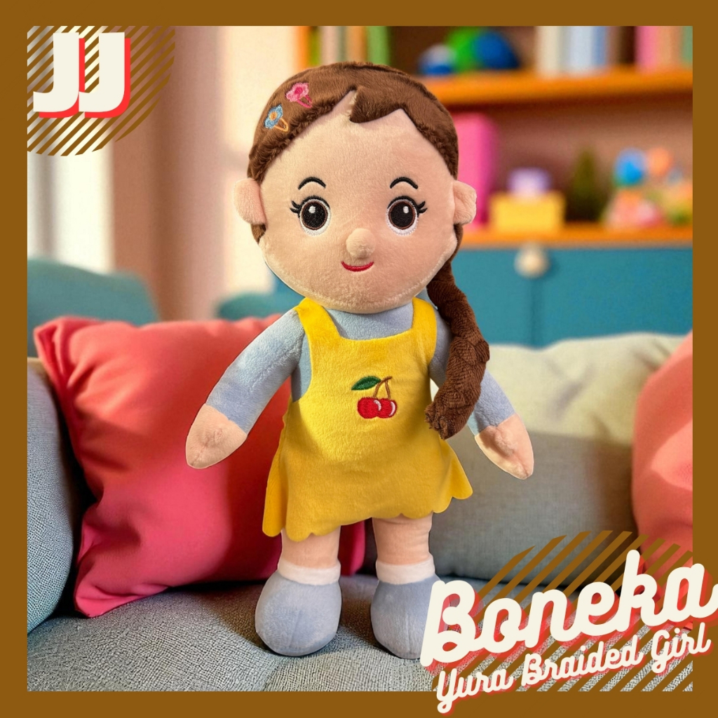 Jual BONEKA YURA GIRL WITH BRAID KEPANG 38 CM | Shopee Indonesia