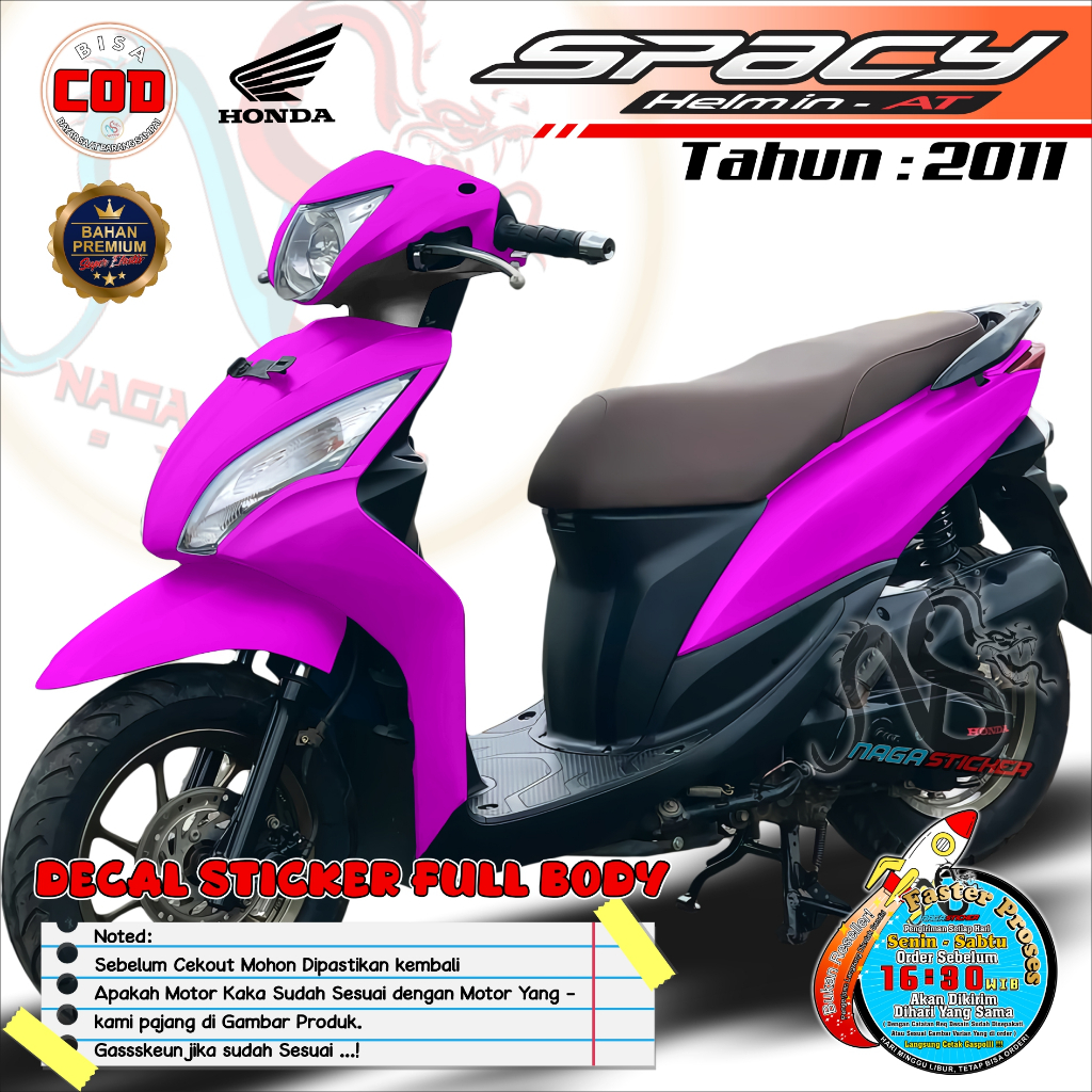 Jual Bisa COD DECAL STICKER FULL Body Honda Spacy Tahun 2011 Motif ...