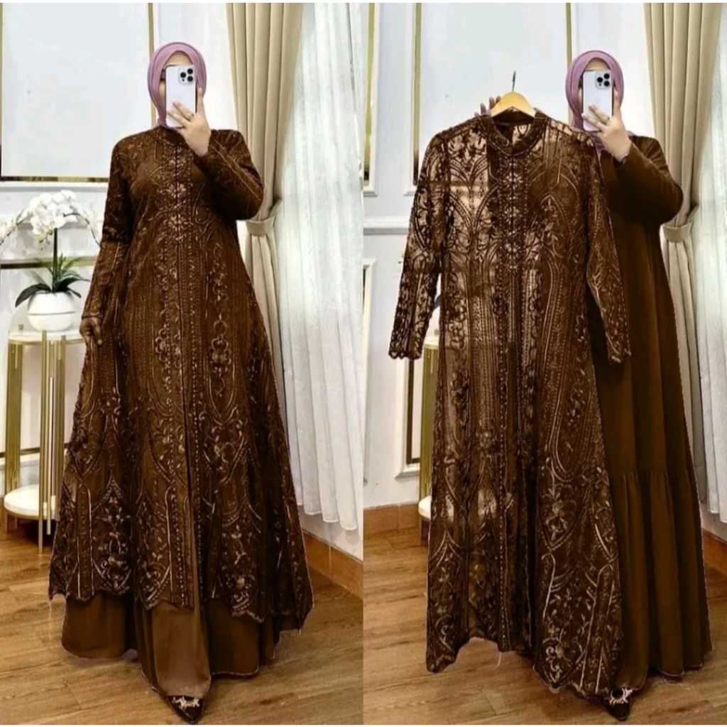 Review Laksmi Maxi Dress dari Azhar Busana Shop: Pilihan Anggun untuk Kondangan Mewah
