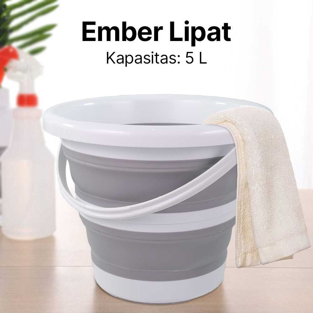 Jual Ember Lipat Pel Lantai Water Bucket Foldable Collapsible | Shopee ...