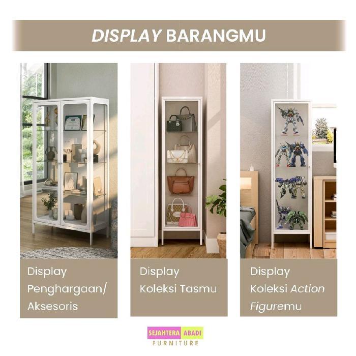 Jual Prodesign lemari besi kaca GION MSC rak penyimpanan barang rak ...