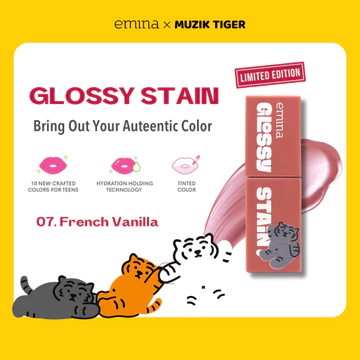 Emina Glossy Stain Melty Gel Lip Tint Glossy Finish Tahan Lama Dan Melembabkan