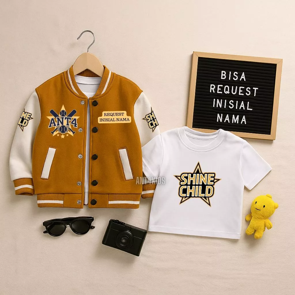 Detail Jaket Baseball Anak Custom