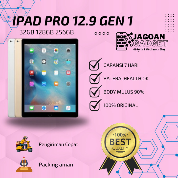 iPad Pro 12.9 Inch 2015 Gen 1 32GB 128GB 256GB Wifi Only Second Original | JAGOA