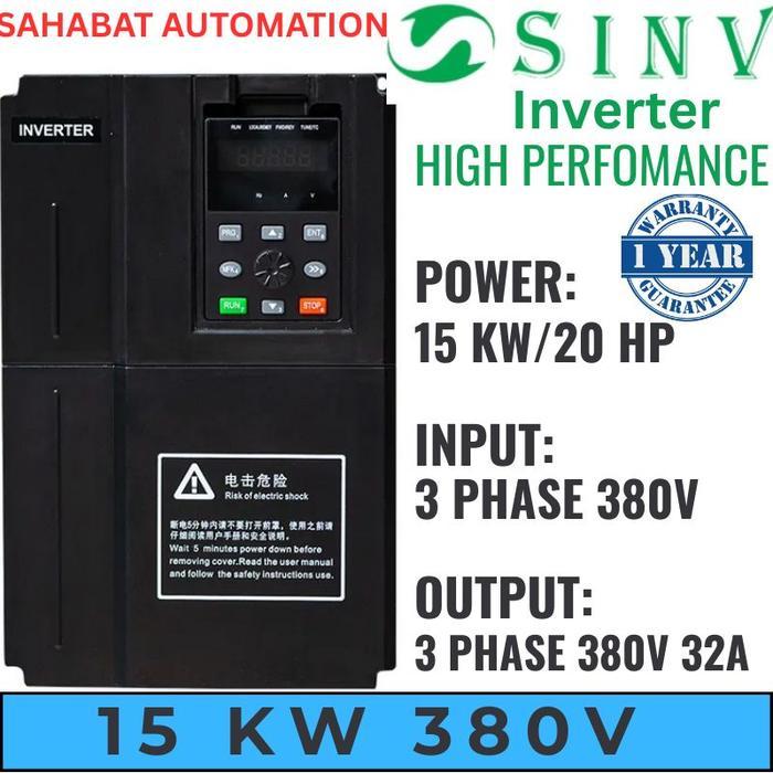 Jual Inverter SINV 15KW 15 KW 380V 3Phase Inverter Motor 20HP 20 HP 3 ...