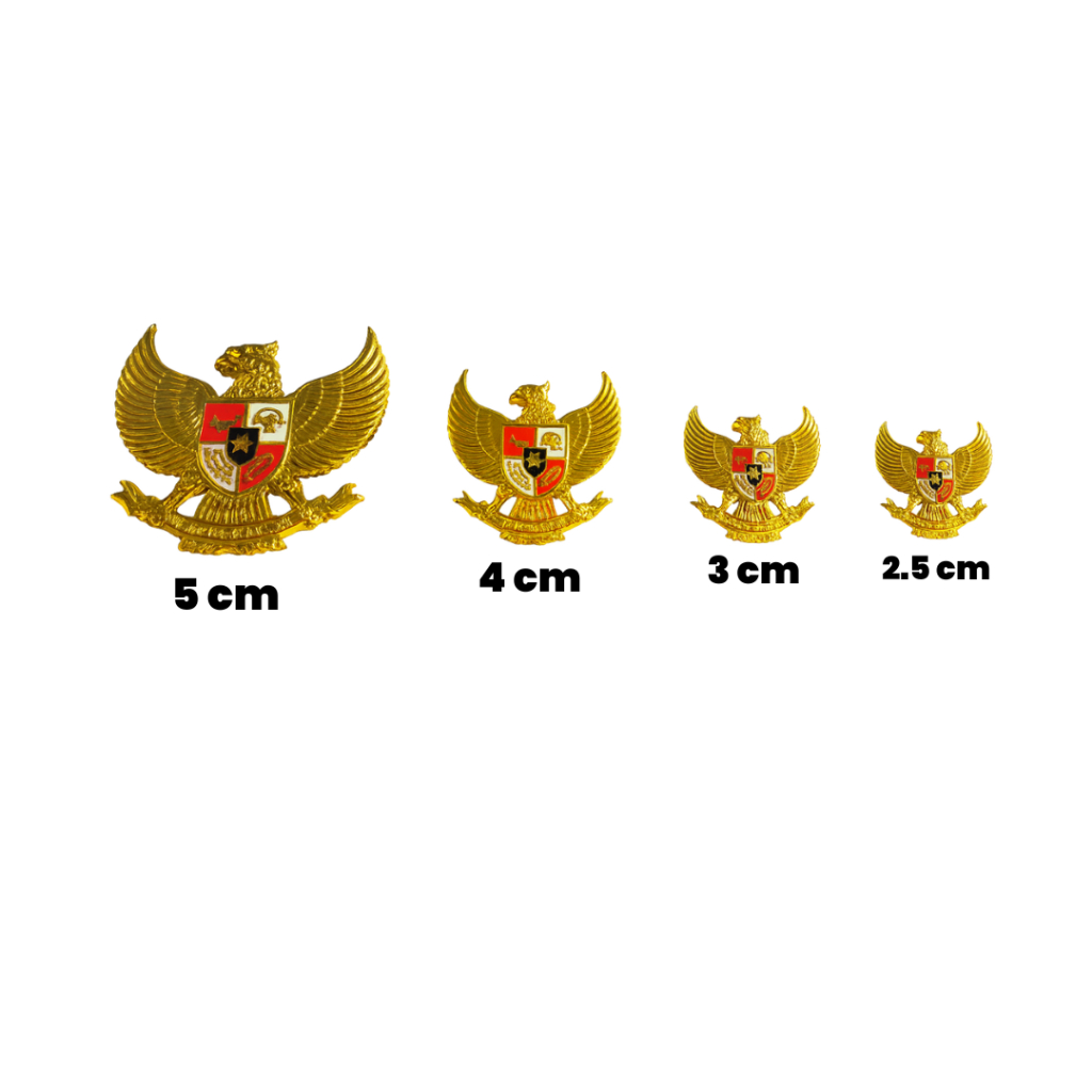 Jual PIN BROS GARUDA KUNINGAN EMAS PASKIB PASKIBRA - 3CM 4CM 5CM ...