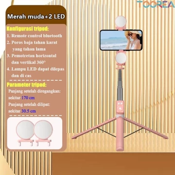 TOOREA 170CM A12 Selfie Stick Tripod Tongsis Dengan Monopod Dengan Wireless Remote Control