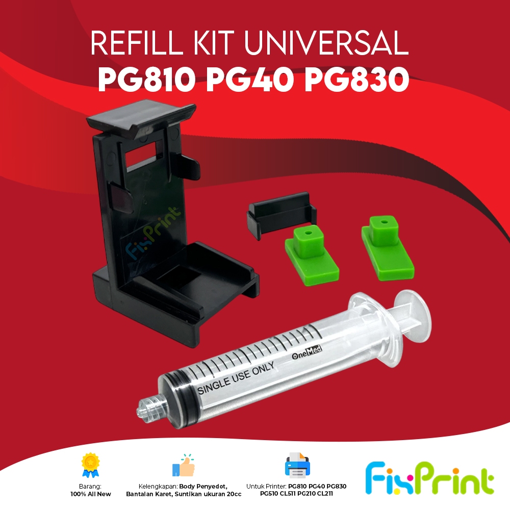 Jual Penyedot Tinta Cartridge Universal Refill Kit Universal PG40 CL41 ...