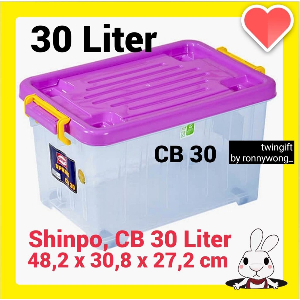 Jual Kontainer/Container Box, Serbaguna, 30 Liter, Shinpo, CB-30, ada ...