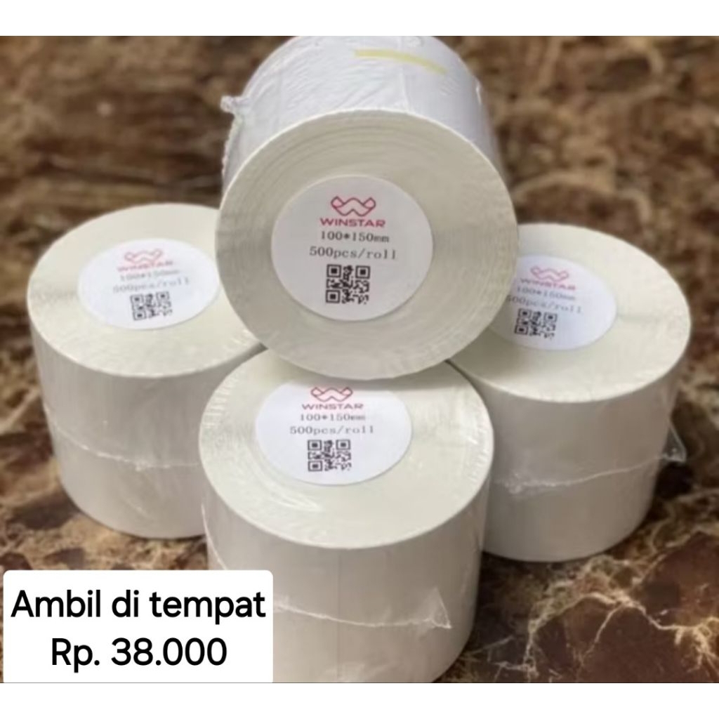 Jual THERMAL RESI/ KERTAS THERMAL ROLL/ THERMAL 100X150/ KERTAS RESI ...