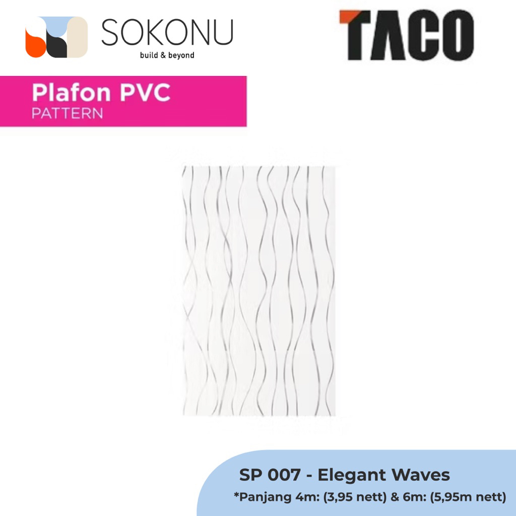 Jual Superfon Plafon PVC Pattern Glossy Tebal 8mm Panjang 4 Meter - SP ...