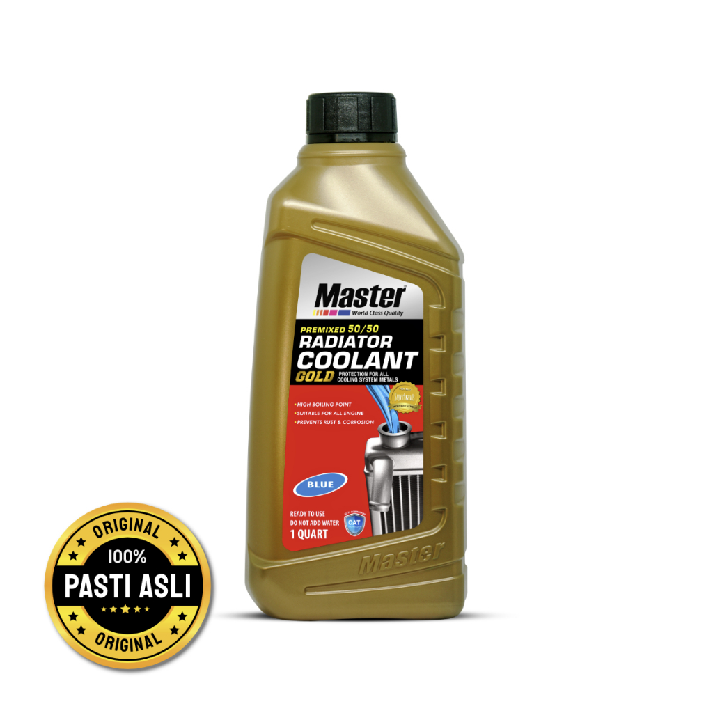 Jual Master Radiator Coolant Gold 50/50 Organic Acid Technology (OAT) 1 ...