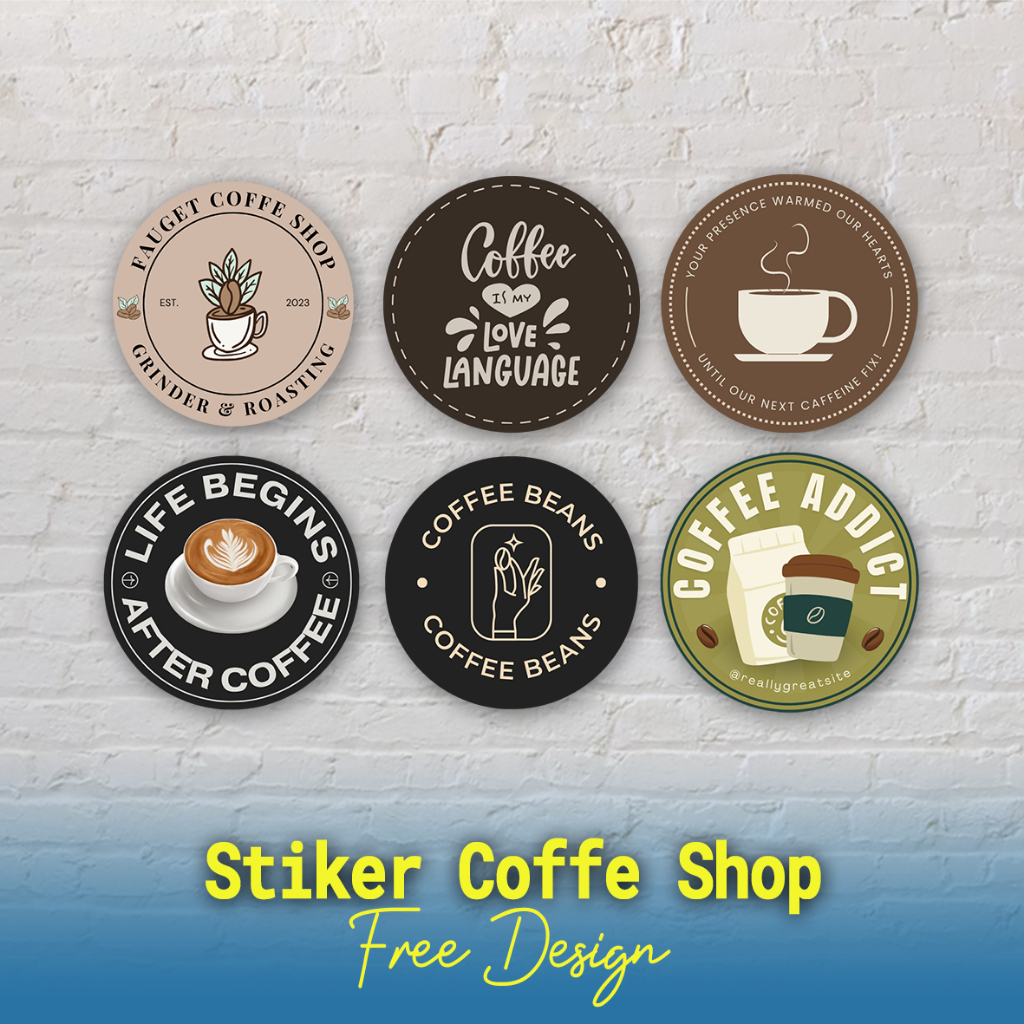 Jual Stiker Coffe Shop, Stiker Cafe, Stiker Anak Skena Coffe Shop ...