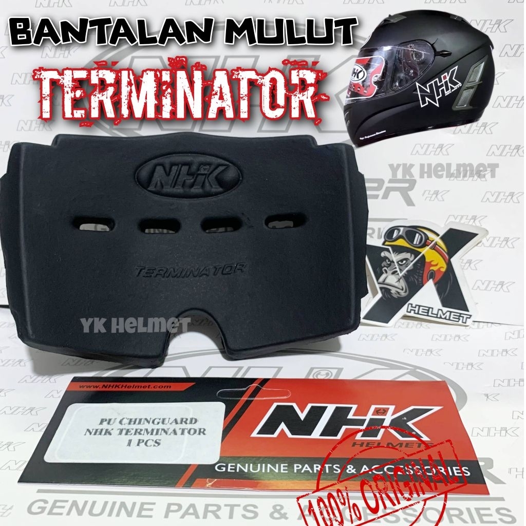 Jual [ 100% original ]Mouth helm fullface NHK TERMINATOR - PU Chinguard ...