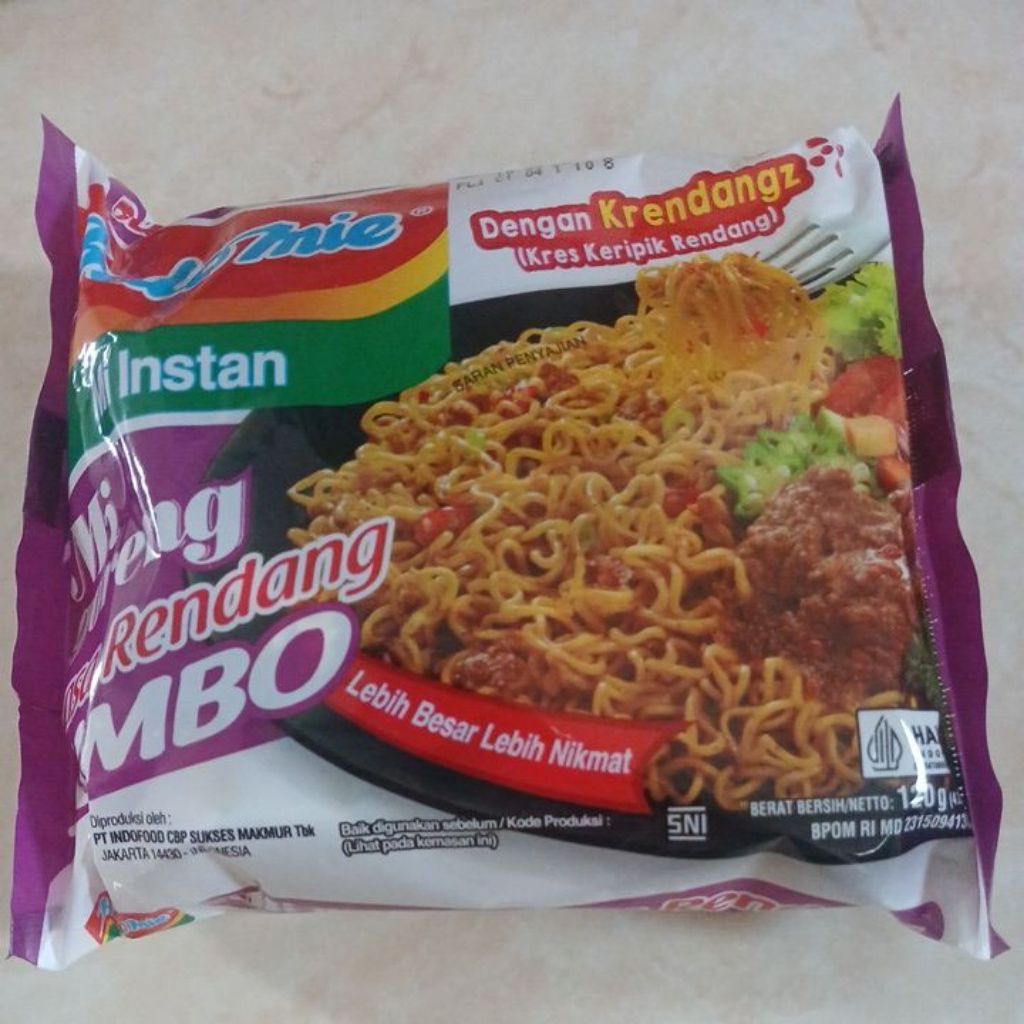 Jual Indomie mie goreng rasa rendang Jumbo 120g | Shopee Indonesia