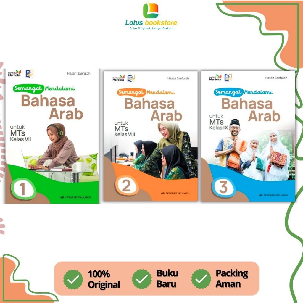 Jual Bahasa Arab SMP Kelas 7 8 9 - Kurikulum Merdeka - Buku Erlangga ...