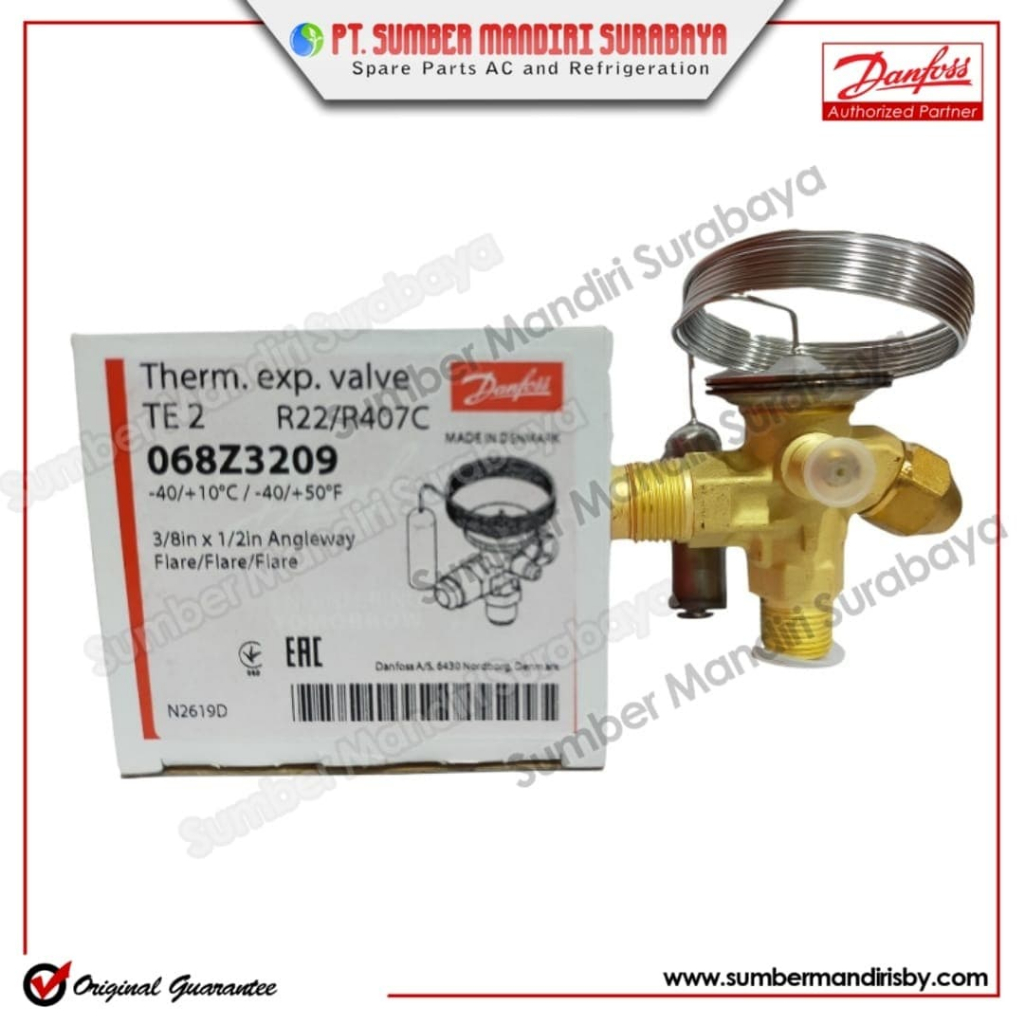 Jual Expansi - Expansion Valve Danfoss TEX 2 ( R22 / R407c ) TEX2 ...