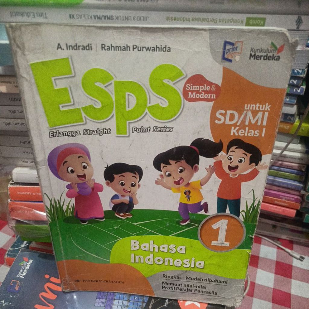 Jual BUKU ESPS BAHASA INDONESIA SD/MI KELAS 1 KURIKULUM MERDEKA ...
