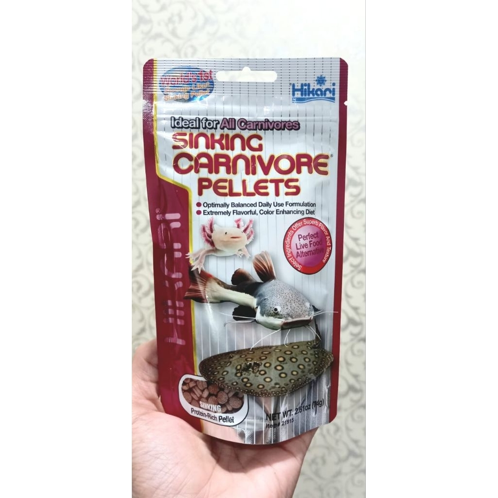 Dissolvable Pellets For Carnivorous Snakes Reference: Jual Hikari Sinking Carnivore Pellets 74Gr